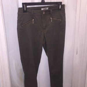 Refuge Army Green skinny jeans